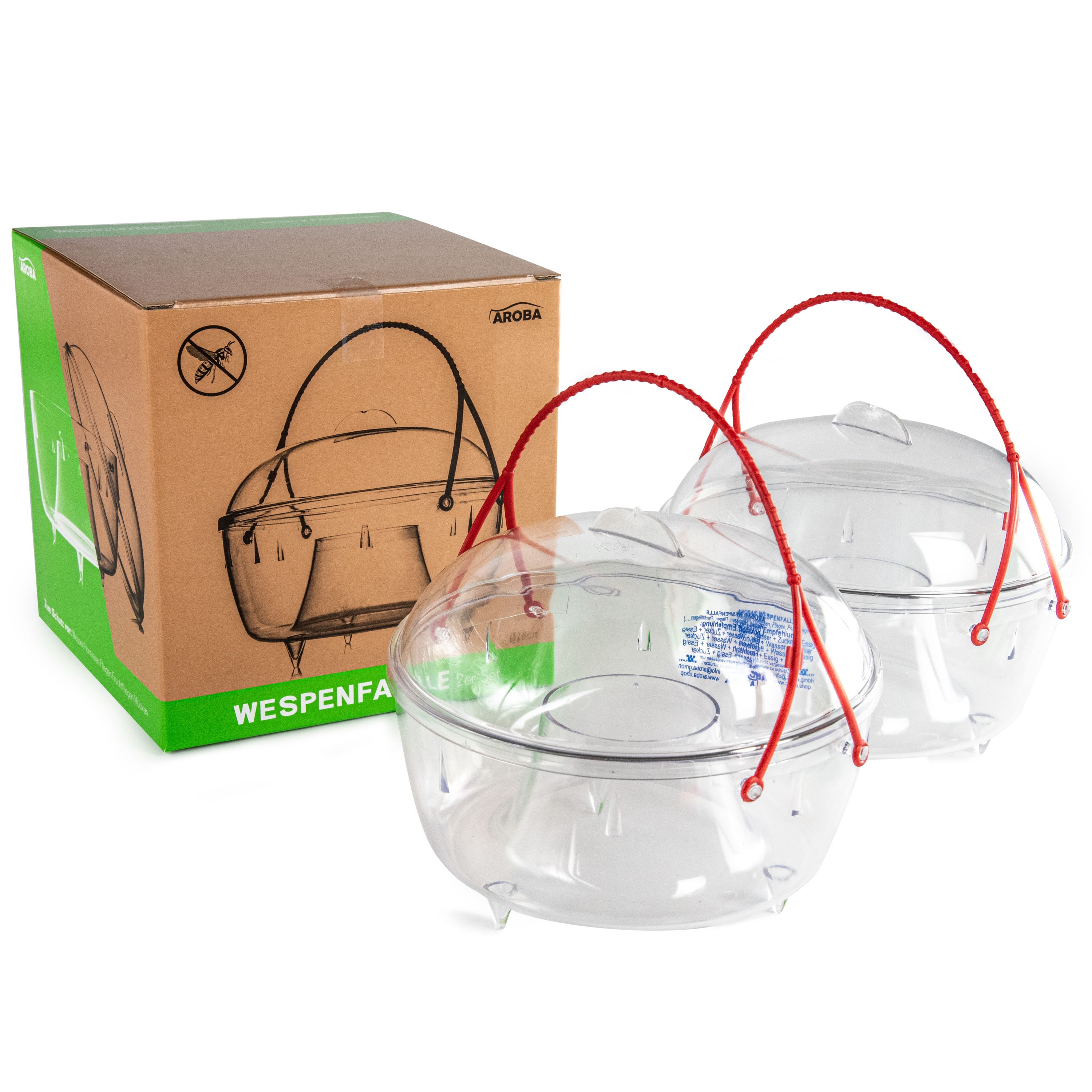 Aroba Api AROBA Large Wasp Trap & Insect Protection 18 cm Set of 6 – Effective ...