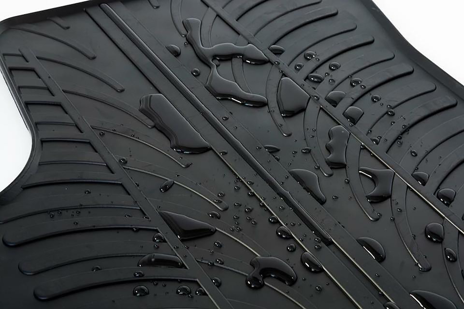 Design Gummi Fußmatten mit erhöhtem Rand passend für Honda CR-V  11.2012-08.2018 5 tlg Farbe Schwarz Gummimatten Automatten passgenau | Aroba