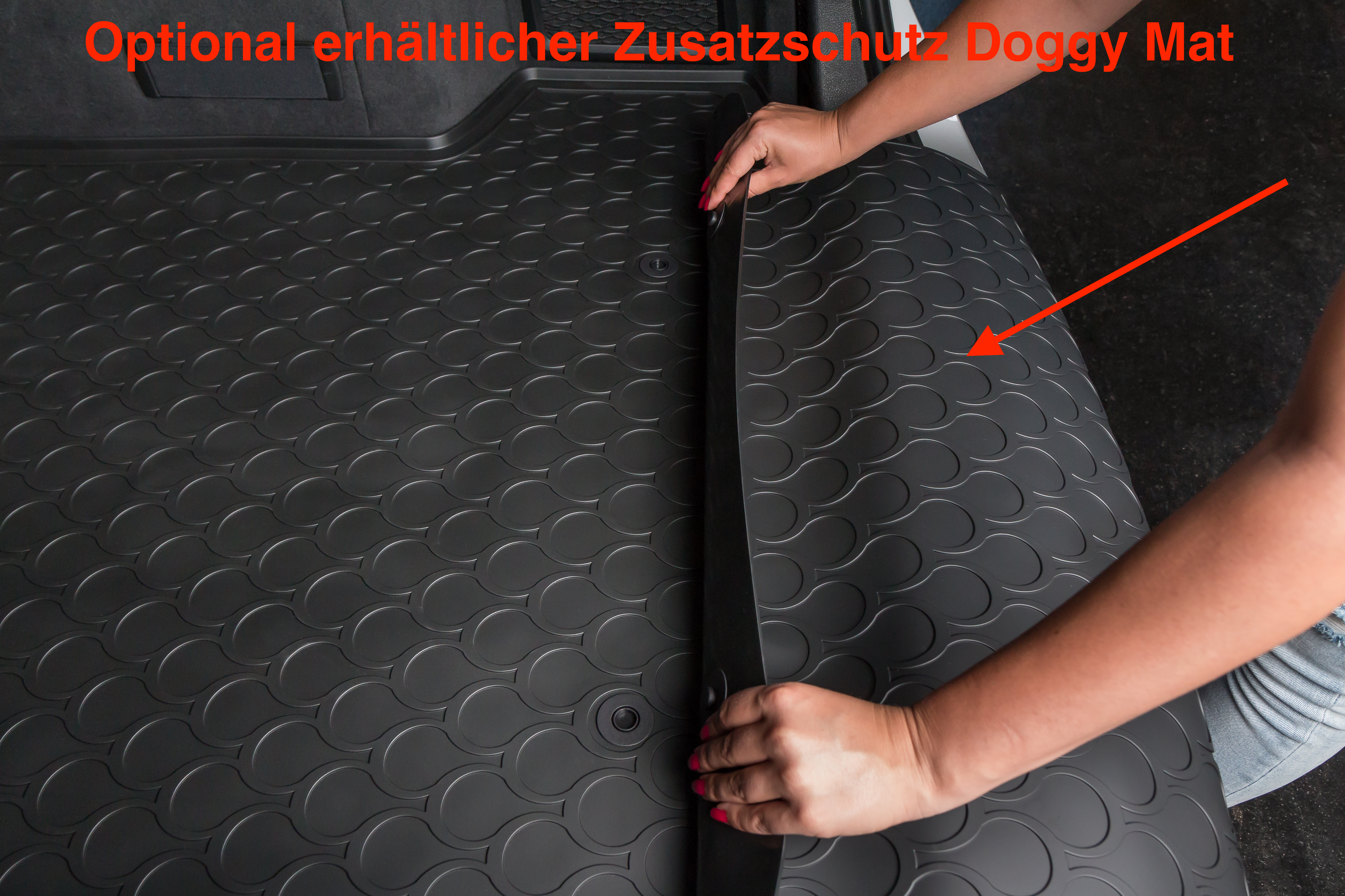 Rutschfest Kratzfest Waschbar Kofferraummatten Kofferraumschutz ZubehöR Passgenaue Kofferraumwanne für Mercedes-Benz-GLC 2016-2021 