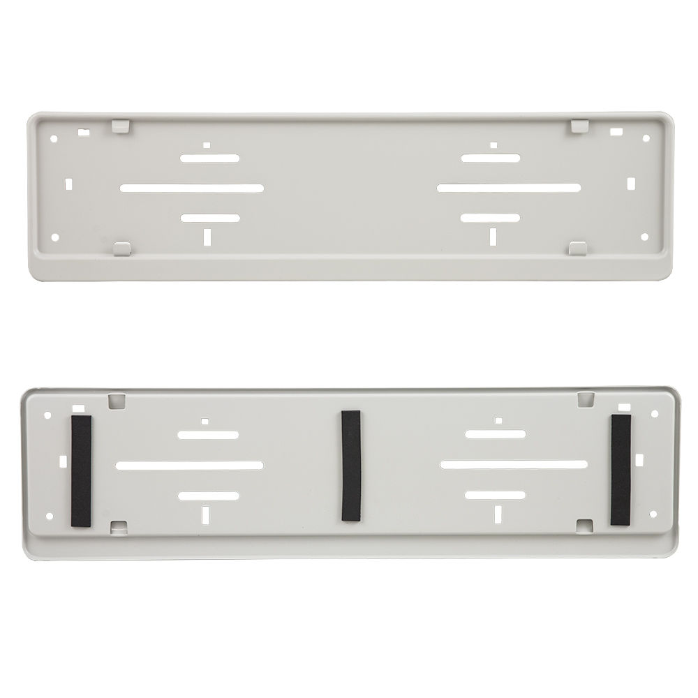 2 x Number Plate Holders Made in EU 52 x 11 cm 520 x 110 mm Fully Chrome-Plated High Gloss Chrome 