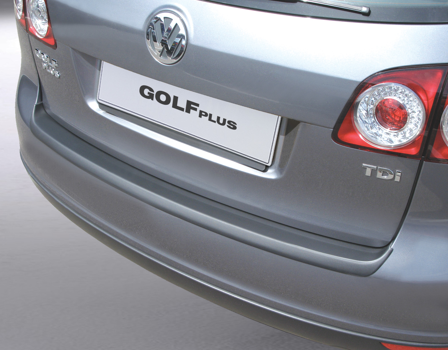 Ladekantenschutz mit Abkantung passend für Volkswagen Golf Plus V, VW MK 5  ab BJ. 01.2005 bis 02.2009 ABS Farbe schwarz