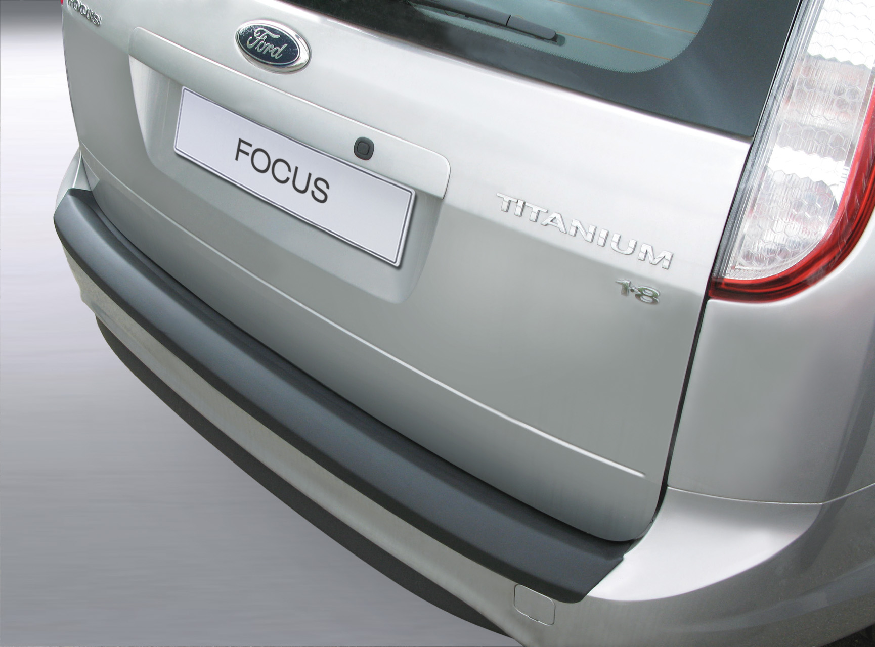 Ladekantenschutz mit Abkantung passend für Ford Focus Turnier (Kombi) (MK2)  ab BJ. 10.2007 bis 02.2011 ABS Farbe schwarz | Aroba