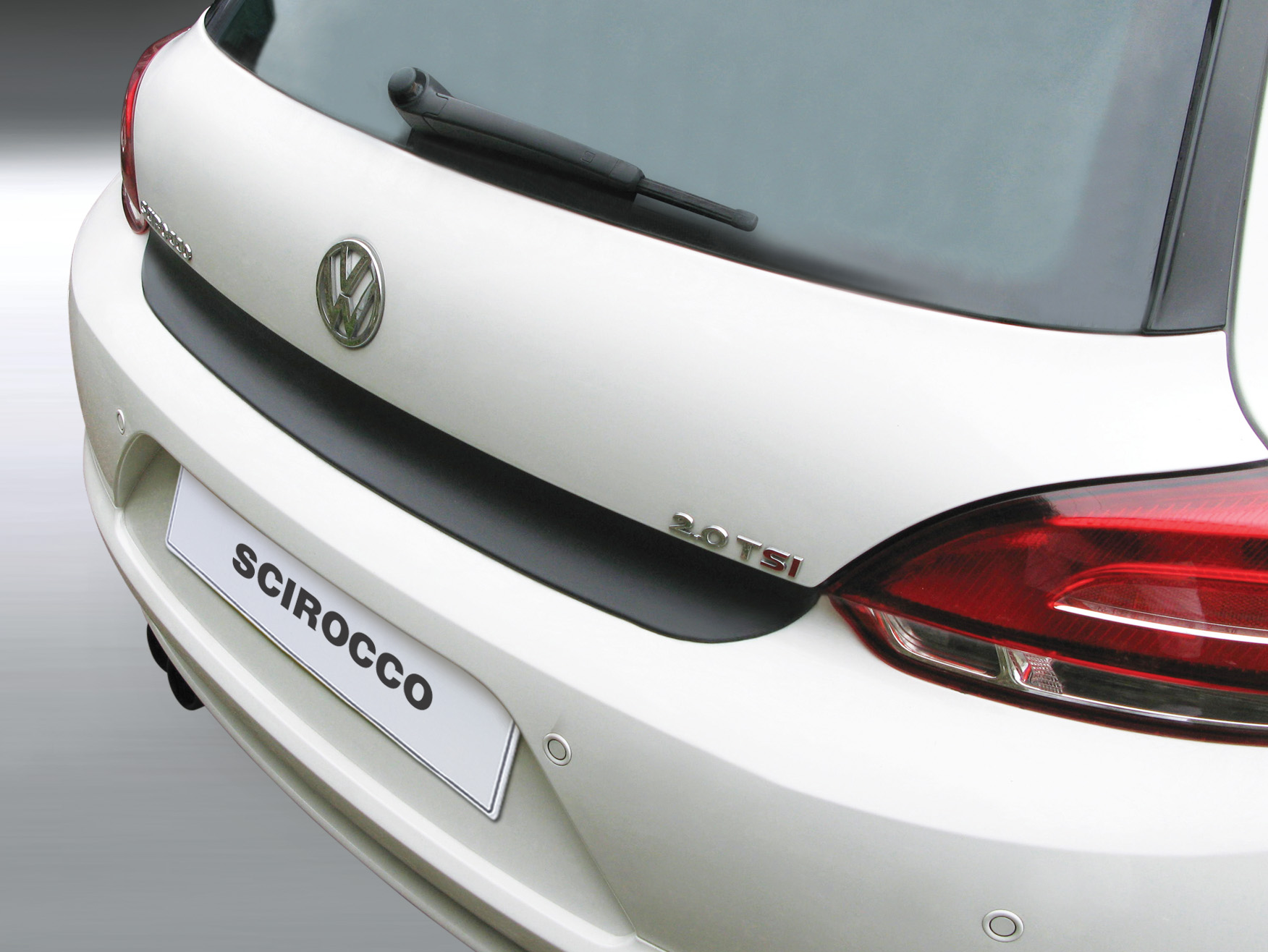 bis Aroba (vor Farbe Scirocco passend für BJ. 03.2014 | Abkantung schwarz ab Facelift), VW ABS Volkswagen Ladekantenschutz mit 08.2008