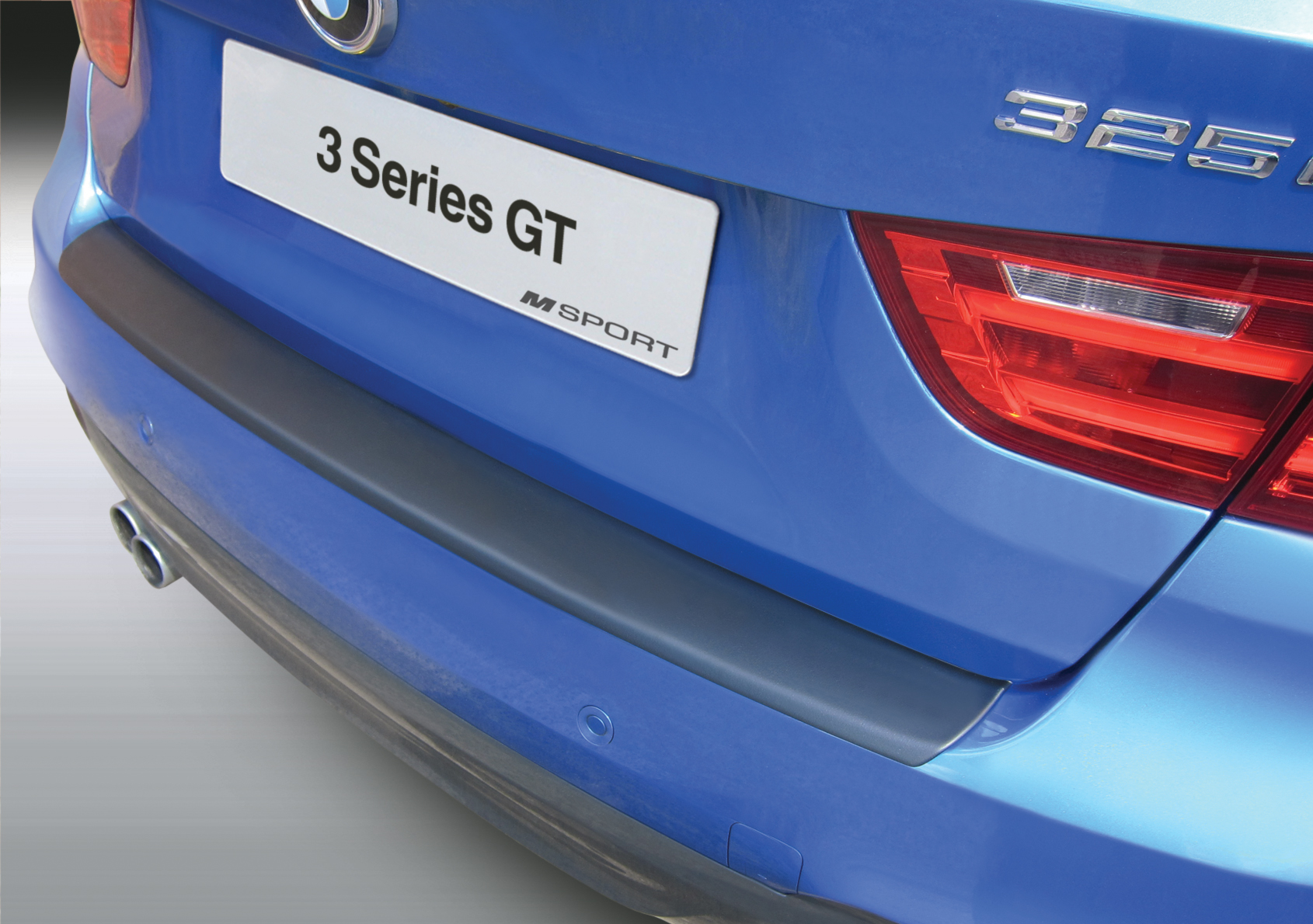 Ladekantenschutz mit Abkantung passend für BMW 3er Gran Turismo F34 mit M  Paket ab BJ. 03.2013> (nur für Fahrzeuge mit M-Paket) ABS Farbe schwarz |  Aroba