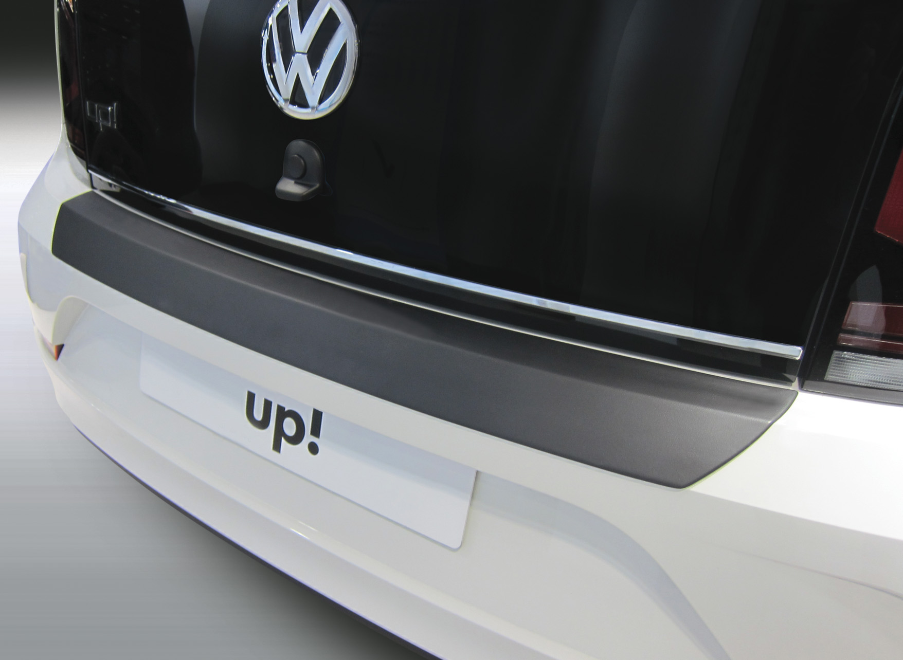 Ladekantenschutz mit Abkantung passend für Volkswagen UP 3 und 5 Türer VW  ab BJ. 07.2016> ABS Farbe schwarz