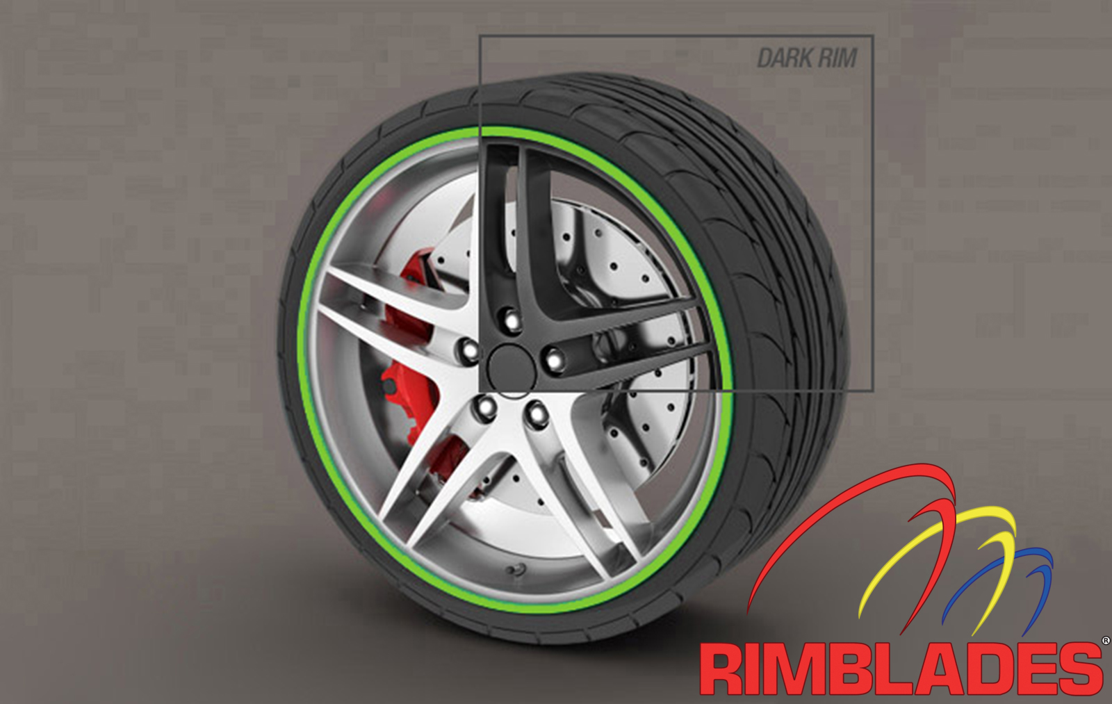 RimBlades USA (Black) Wheel Rim Protectors Guard Alloy Wheel from Curb Rash  – Set of 4 Rim Protectors Easy to Install