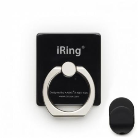 iRing Premium Jet Black Smartphone Haltegriff Standfuß