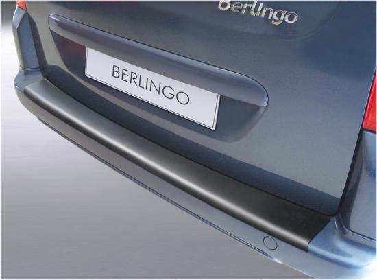 Ladekantenschutz mit Abkantung passend für Citroen Berlingo (für 2&3  Generation, auch für Multispace und First) ab BJ. 08.2008 bis 08.2018 ABS  Farbe schwarz | Aroba