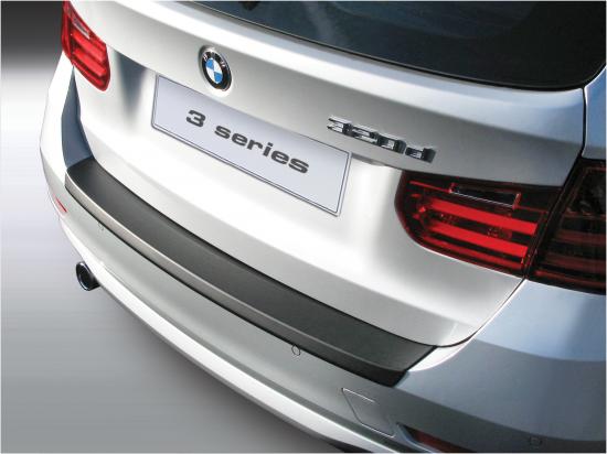 Ladekantenschutz mit Abkantung passend für BMW 3er Touring (Kombi) F31 ab  BJ. 09.2012> (nicht für Fahrzeuge mit M Paket) ABS Farbe schwarz