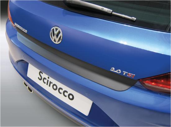 Ladekantenschutz mit Abkantung passend für Scirocco Sonderfarbe (Facelift) Optik | BJ. ab Volkswagen 04.2014 Aroba ABS Carbon VW