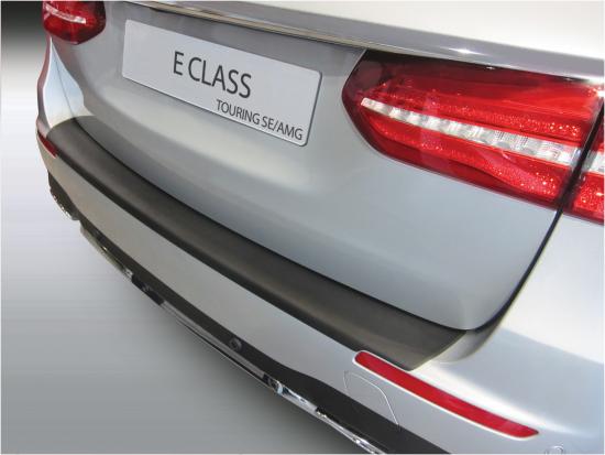 Ladekantenschutz mit Abkantung passend für Mercedes E Klasse T Modell  (Kombi) (S213 T) auch für AMG Line und All-Terrain ab BJ. 09.2016> ABS  Farbe schwarz