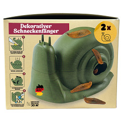 AROBA Dekorativer Schneckenfänger – Effektive Bierfalle Schneckenfalle ohne Chemie oder Gift Wiederverwendbar & Dekorativ – Natürlicher Schneckenschutz für Garten, Gemüsebeet & Blumen – aus recyceltem Kunststoff - Umweltfreundlich & Ökologi