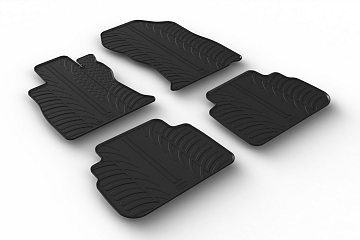Custom Fit Rubber Floor Mats Compatible With Subaru Forester 03.2020-> 4 Pcs Set, With Raised Edge, Award Winning Design, Black Colour, Precision-Fit Rubber Car Mats