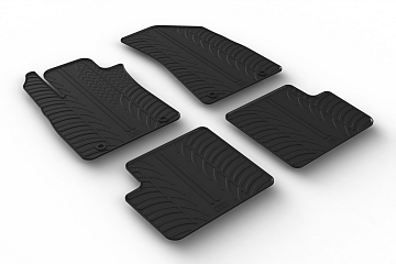 Custom Fit Rubber Floor Mats Compatible With MG ZS With Manual Transmission (Not For Hybid) 01.2017-> 4 Pcs Set, With Raised Edge, Award Winning Design, Black Colour, Precision-Fit Rubber Car Mats