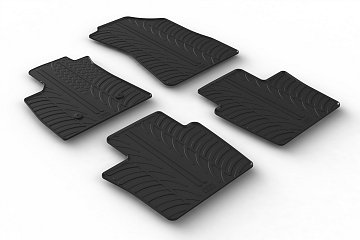 Custom Fit Rubber Floor Mats Compatible With Renault Espace 06.2023-> 2 Pcs Set, With Raised Edge, Award Winning Design, Black Colour, Precision-Fit Rubber Car Mats