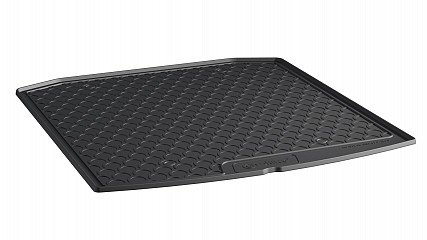 Design Cargo Trunk Liner Compatible With Octavia Liftback Sedan 04.2020-> for Lower Floor (With or Without Spare Tire) Custom-fit Cargo Trunk Mat With Raised Edge
