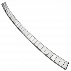 Stainless Steel Rear Bumper Protector Compatible With Dacia Jogger 03.2022-> Rearguard, Tailored Fit Bumper Guard,  Loading Edge Protector- Colour Polished Stainless Steel (Chrome)