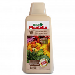 Liquid Biostimulant BIO PLANTELLA Garden 1 Liter – for Vegetables, Herbs & Ornamental Plants – 100% Organic with Seaweed Extract – Promotes Roots, Bloom & Harvest – Vegan, Natural Plant Care