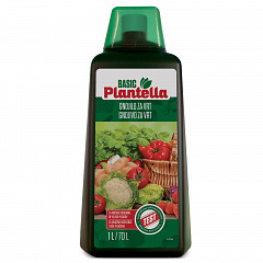 PLANTELLA Basic Garden Fertilizer 1L – Liquid All-Purpose Fertilizer for Vegetables, Herbs, Berries & Fruit – For Strong Roots, Healthy Leaves & Rich Harvest – Easy to Use, 100% Effective