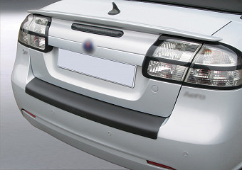 Rear Bumper Protector compatible with SAAB 9.3 Cabriolet 09.2007-12.2011  Rearguard, Tailored Fit Bumper Guard, ABS Plastic- Special Colour Silver