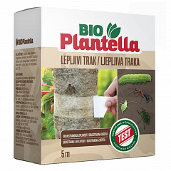 Leimring BIO PLANTELLA 5m – Natürlicher Schutz gegen Schädlinge an Obst- & Zierbäumen – Starkes Klebeband mit langer Haftkraft – Ganzjährig einsetzbar, doppelseitig, ungiftig