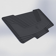 Middle Mat – Universal Center Carpet For Optimal Protection Of The Vehicle’s Rear Seat Tunnel