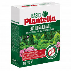 PLANTELLA Basic Conifer Fertilizer 1Kg – Granules for Cypresses, Firs, Rhododendrons & Azaleas – Strong Growth & Green Needles – With Magnesium, Zinc & Boron