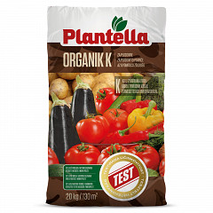 Organic Fertilizer for Vegetables & Fruits – PLANTELLA Organik K 20kg – Pellet Form with Potassium – 100% Organic with Long-Lasting Effect – Increases Yield by 30%
