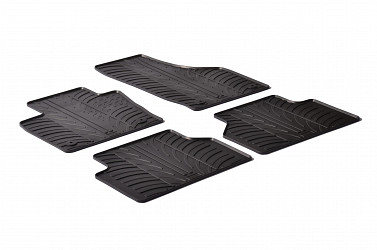 Custom Fit Rubber Floor Mats Compatible With Audi Q3 & RSQ3 8U 10.2011-06.2018 4 Pcs Set, With Raised Edge, Award Winning Design, Black Colour, Precision-Fit Rubber Car Mats