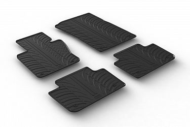 Custom Fit Rubber Floor Mats Compatible With BMW X3 E83 01.2004-10.2010 4 Pcs Set, With Raised Edge, Award Winning Design, Black Colour, Precision-Fit Rubber Car Mats