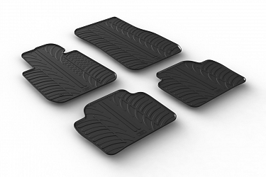 Custom Fit Rubber Floor Mats Compatible With BMW 3 Series Limousine & Touring (Estate) F30 & F31, M3 F80 02.2012-06.2019 4 Pcs Set, With Raised Edge, Award Winning Design, Black Colour, Precision-Fit Rubber Car Mats