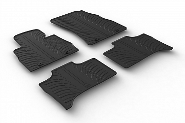 Custom Fit Rubber Floor Mats Compatible With BMW X5 E53 05.2000-11.2006 4 Pcs Set, With Raised Edge, Award Winning Design, Black Colour, Precision-Fit Rubber Car Mats