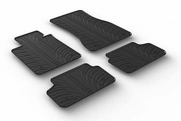 Custom Fit Rubber Floor Mats Compatible With BMW 5 Series Limousine & Touring (Estate) G30 & G31, M5 F90, M550d, M550i 10.2016-05.2023 4 Pcs Set, With Raised Edge, Award Winning Design, Black Colour, Precision-Fit Rubber Car Mats