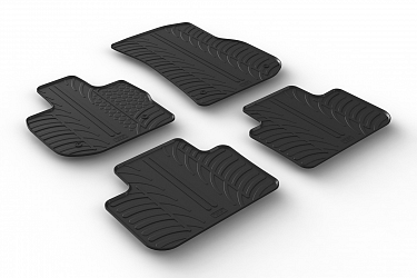 Custom Fit Rubber Floor Mats Compatible With BMW X3 G01, X3M F97 10.2017-10.2024 4 Pcs Set, With Raised Edge, Award Winning Design, Black Colour, Precision-Fit Rubber Car Mats