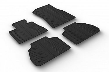 Custom Fit Rubber Floor Mats Compatible With BMW X7 G07 12.2018-> 4 Pcs Set, With Raised Edge, Award Winning Design, Black Colour, Precision-Fit Rubber Car Mats