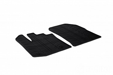 Custom Fit Rubber Floor Mats Compatible With Dacia Dokker Express 12.2012-11.2020 4 Pcs Set, With Raised Edge, Award Winning Design, Black Colour, Precision-Fit Rubber Car Mats