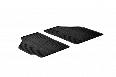 Custom Fit Rubber Floor Mats Compatible With Fiat Punto Cargo (Cargo) 07.1999-01.2008 4 Pcs Set, With Raised Edge, Award Winning Design, Black Colour, Precision-Fit Rubber Car Mats