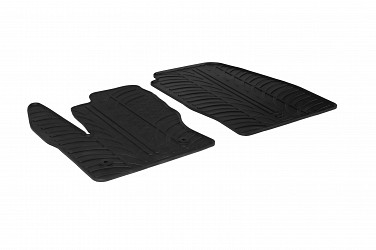 Custom Fit Rubber Floor Mats Compatible With Ford Tourneo Connect Cargo 10.2013-05.2018 4 Pcs Set, With Raised Edge, Award Winning Design, Black Colour, Precision-Fit Rubber Car Mats