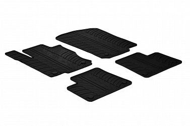 Custom Fit Rubber Floor Mats Compatible With Mercedes Benz GLE Coupe C292 08.2015-10.2018 4 Pcs Set, With Raised Edge, Award Winning Design, Black Colour, Precision-Fit Rubber Car Mats