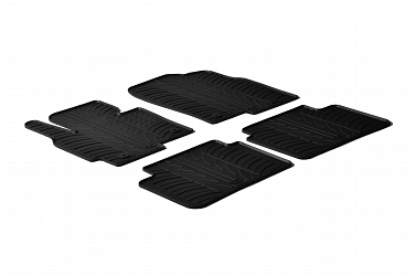 Custom Fit Rubber Floor Mats Compatible With Mazda CX-5 04.2012-03.2017 4 Pcs Set, With Raised Edge, Award Winning Design, Black Colour, Precision-Fit Rubber Car Mats