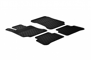 Custom Fit Rubber Floor Mats Compatible With Mercedes Benz E Class Limousine & T Modell (Estate) W212/S212 02.2009-03.2013 4 Pcs Set, With Raised Edge, Award Winning Design, Black Colour, Precision-Fit Rubber Car Mats