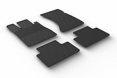Custom Fit Rubber Floor Mats Compatible With Mercedes Benz S Class W220 10.1998-09.2005 4 Pcs Set, With Raised Edge, Award Winning Design, Black Colour, Precision-Fit Rubber Car Mats