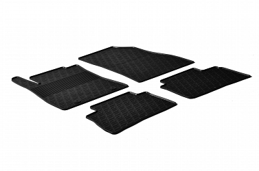 Custom Fit Rubber Floor Mats Compatible With Nissan Juke 10.2010-11.2019 4 Pcs Set, With Raised Edge, Award Winning Design, Black Colour, Precision-Fit Rubber Car Mats