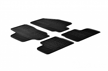 Custom Fit Rubber Floor Mats Compatible With Opel Astra 03.1998-03.2004 4 Pcs Set, With Raised Edge, Award Winning Design, Black Colour, Precision-Fit Rubber Car Mats