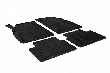 Custom Fit Rubber Floor Mats Compatible With Opel Insignia Sports Tourer (Estate), Limousine, Hatchback 10.2013-03.2017 4 Pcs Set, With Raised Edge, Award Winning Design, Black Colour, Precision-Fit Rubber Car Mats