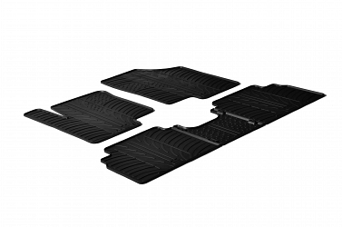 Custom Fit Rubber Floor Mats Compatible With Kia Venga 02.2010-08.2019 4 Pcs Set, With Raised Edge, Award Winning Design, Black Colour, Precision-Fit Rubber Car Mats