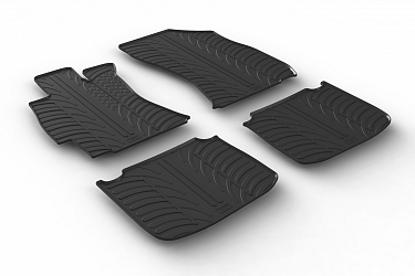 Custom Fit Rubber Floor Mats Compatible With Subaru Outback 03.2015-05.2021 4 Pcs Set, With Raised Edge, Award Winning Design, Black Colour, Precision-Fit Rubber Car Mats