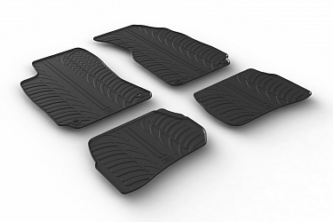 Custom Fit Rubber Floor Mats Compatible With Volkswagen Passat Limousine, Variant (Estate) (B5) 08.1996-12.2004 4 Pcs Set, With Raised Edge, Award Winning Design, Black Colour, Precision-Fit Rubber Car Mats