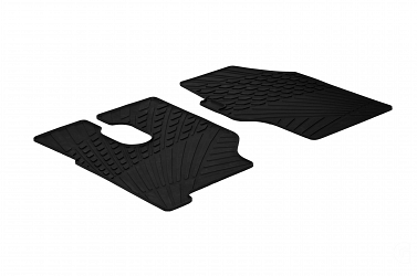 Custom Fit Rubber Floor Mats Compatible With Mercedes Benz Actros 01.2003-> 3 Pcs Set, With Raised Edge, Award Winning Design, Black Colour, Precision-Fit Rubber Car Mats