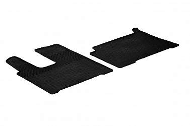 Custom Fit Rubber Floor Mats Compatible With Mercedes Benz Actros 11.2011-> 2 Pcs Set, With Raised Edge, Award Winning Design, Black Colour, Precision-Fit Rubber Car Mats